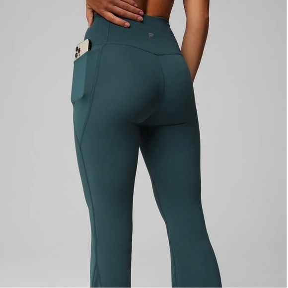 Fabletics PureLuxe high waisted crossover flares - Picture 2 of 9